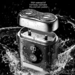 Ξυριστική Μηχανή D03 για Άνδρες – Επαναφορτιζόμενη, Αδιάβροχη, με 2 Κεφαλές και LCD Οθόνη