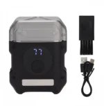 Ξυριστική Μηχανή D03 για Άνδρες – Επαναφορτιζόμενη, Αδιάβροχη, με 2 Κεφαλές και LCD Οθόνη