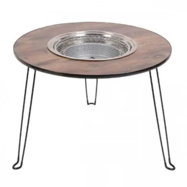 Φορητή Ψησταριά Κάρβουνου με Καπάκι για BBQ 60×47εκ.