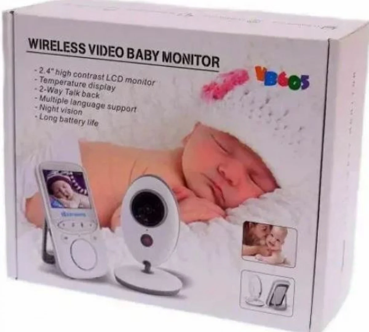 Ασύρματη Ενδοεπικοινωνία Μωρού με Κάμερα & Οθόνη 2.4″ – VB-605