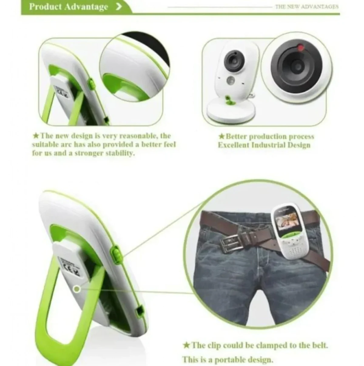 Ασύρματη Ενδοεπικοινωνία Μωρού με Κάμερα & Οθόνη 2.4″ – VB-605