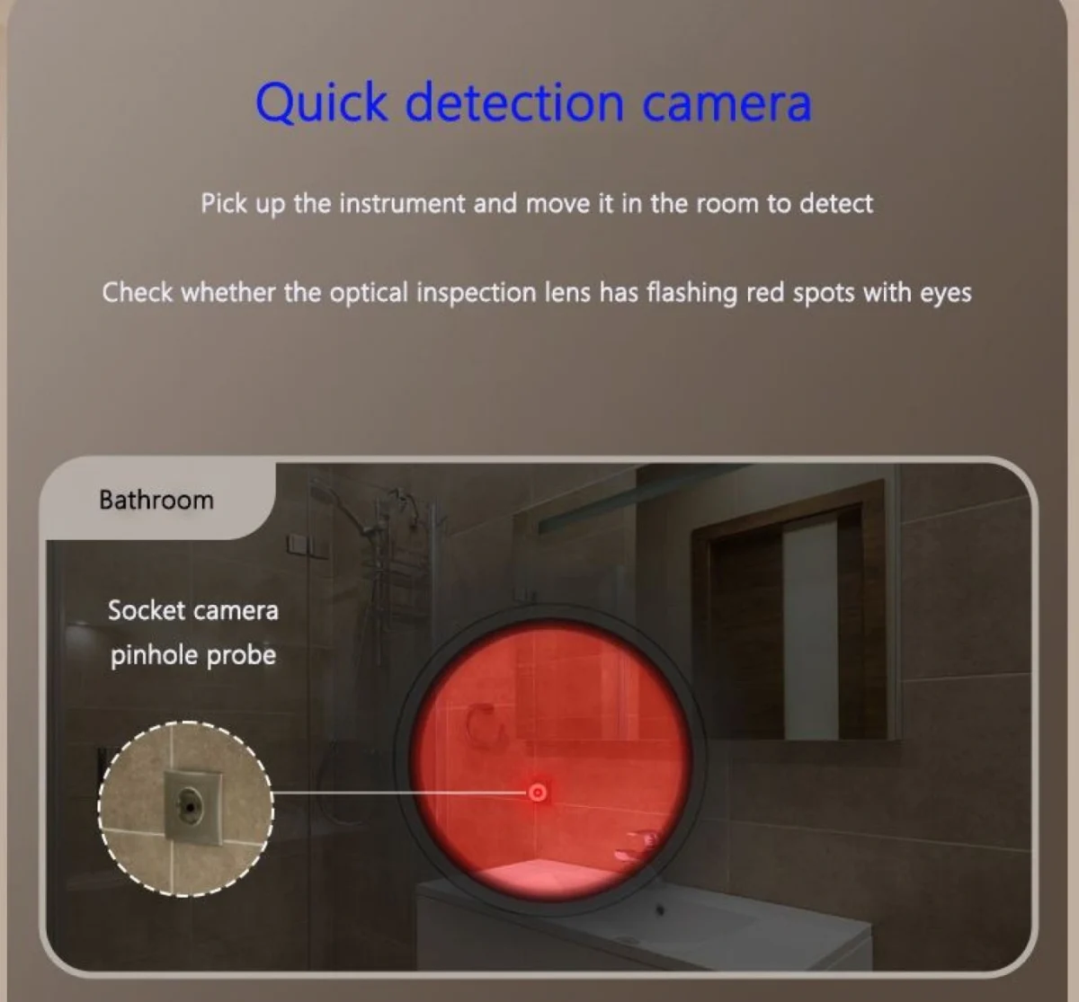 Φορητός Mini Ανιχνευτής Κρυφής Κάμερας με Επαναφορτιζόμενη Μπαταρία USB