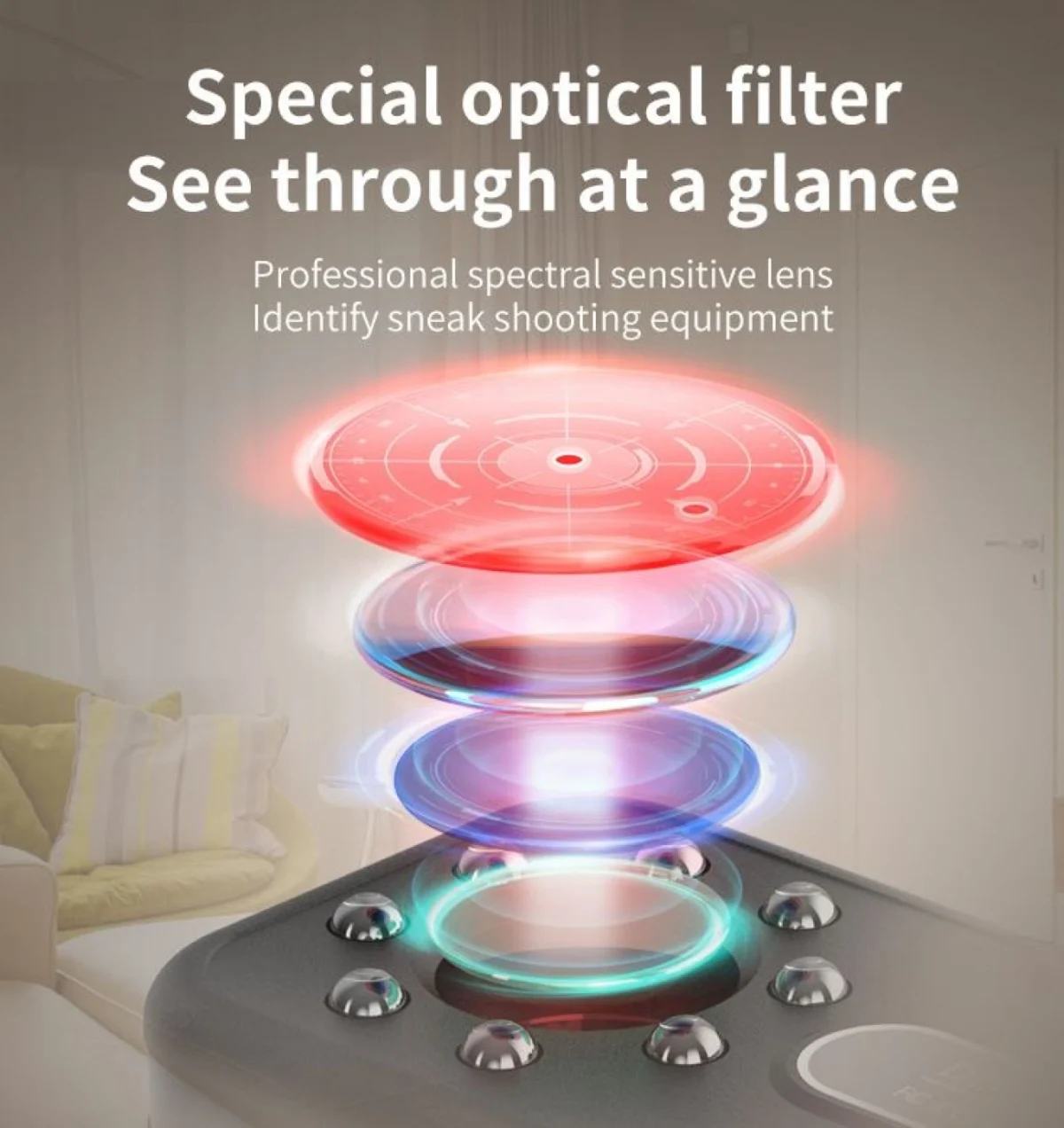 Φορητός Mini Ανιχνευτής Κρυφής Κάμερας με Επαναφορτιζόμενη Μπαταρία USB