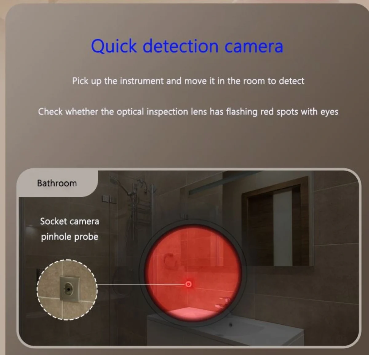 Φορητός Mini Ανιχνευτής Κρυφής Κάμερας με Επαναφορτιζόμενη Μπαταρία USB