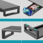 Βάση για Οθόνη Υπολογιστή Η/Υ, 3x USB HUB με Βοηθητικό Συρτάρι/Βάση Κινητού