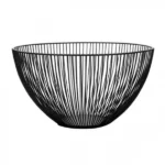Μεταλλική Φρουτιέρα Nuera Μαύρη 25x13cm
