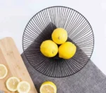 Μεταλλική Φρουτιέρα Nuera Μαύρη 25x13cm