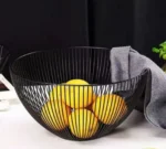 Μεταλλική Φρουτιέρα Nuera Μαύρη 25x13cm
