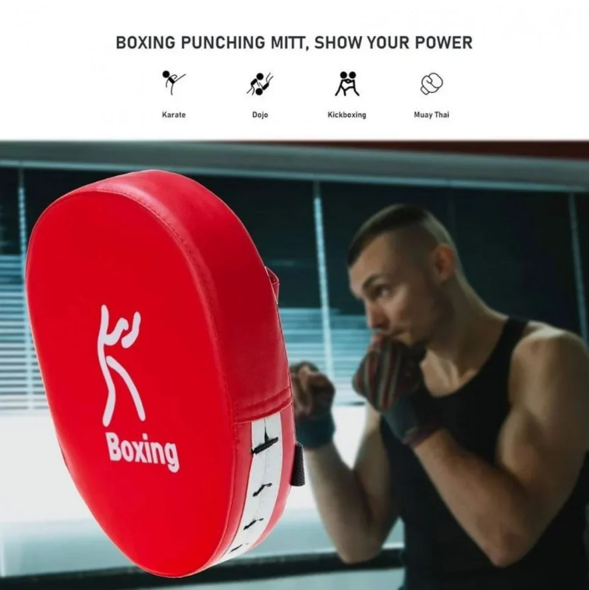 Στόχος Χειρός για Προπόνηση Πολεμικών Τεχνών Οβάλ PU