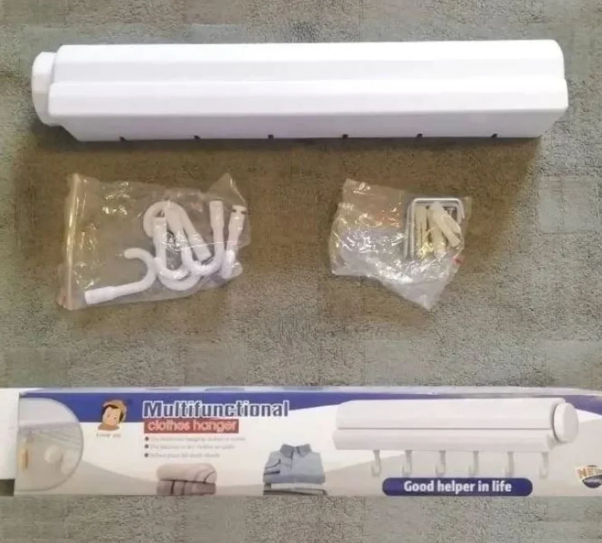 Απλώστρα Ρούχων Τοίχου Τύπου Κασετίνας με 5 Σχοινιά