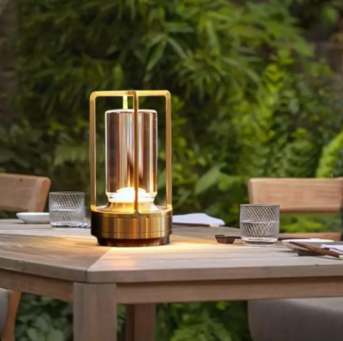 Επιτραπέζιο Διακοσμητικό Φωτιστικό LED με Λειτουργία Αφής Χρυσό Arrango AT60807