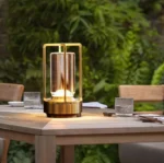 Επιτραπέζιο Διακοσμητικό Φωτιστικό LED με Λειτουργία Αφής Χρυσό Arrango AT60807