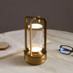 Επιτραπέζιο Διακοσμητικό Φωτιστικό LED με Λειτουργία Αφής Χρυσό Arrango AT60807