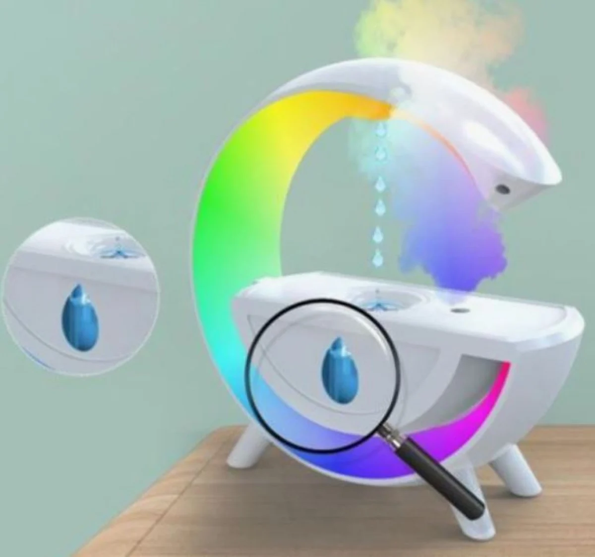 Υγραντήρας – Διαχύτης Αρωματοθεραπείας 350ml LED RGB 5W