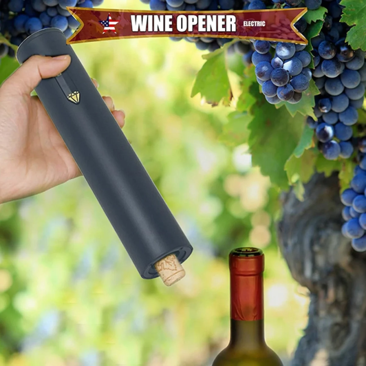 Επαναφορτιζόμενο Ανοιχτήρι Κρασιού – Κομψότητα και Πρακτικότητα σε Ένα!