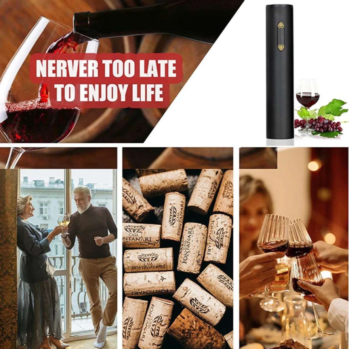 Επαναφορτιζόμενο Ανοιχτήρι Κρασιού – Κομψότητα και Πρακτικότητα σε Ένα!