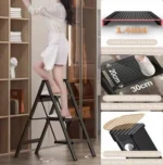 Αναδιπλούμενη Σκάλα Αλουμινίου 3 Σκαλοπατιών – Αντοχή 150kg