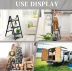 Αναδιπλούμενη Σκάλα Αλουμινίου 3 Σκαλοπατιών – Αντοχή 150kg