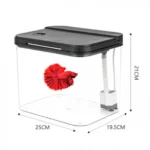 Πλαστικό Ενυδρείο Γραφείου με Φίλτρο & LED Desktop Aquarium 6.5L 25x19.5x21 cm