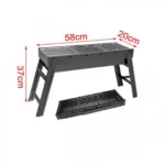 Φορητή Αναδιπλούμενη Ψησταριά 37x58x20cm BBQ για Barbeque σε μέγεθος χαρτοφύλακα