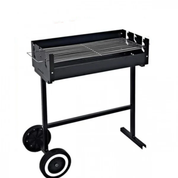 Ψησταριά Κάρβουνου με Ρόδες 59.5x24.5x64cm – Γαλβανιζέ
