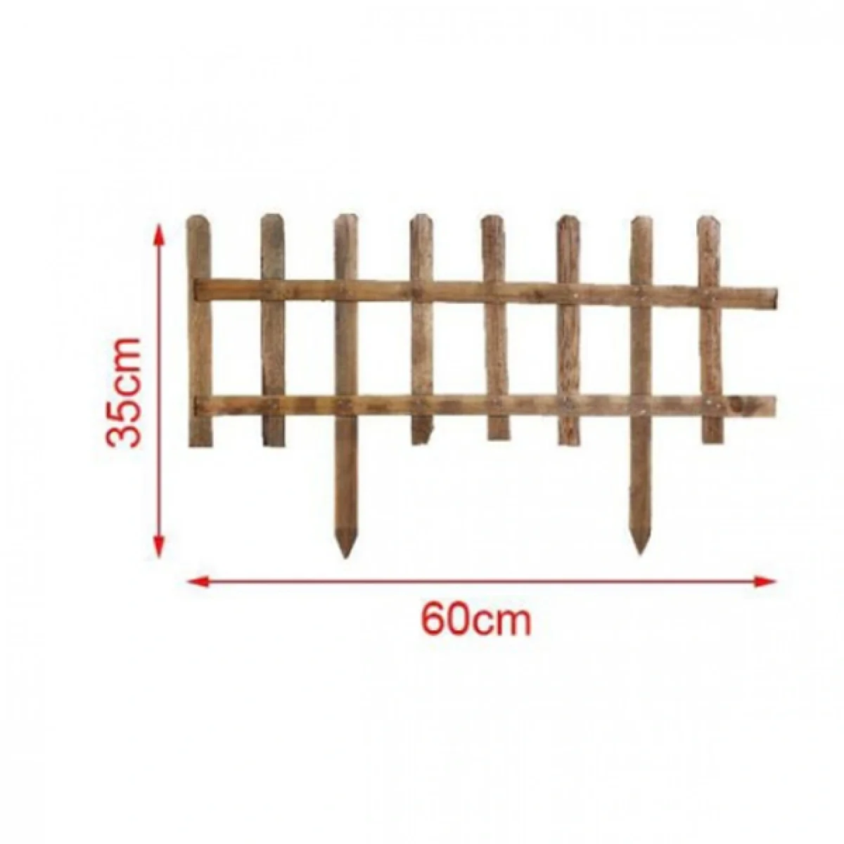 35x60cm Ξύλινη Μπορντούρα Γκαζόν