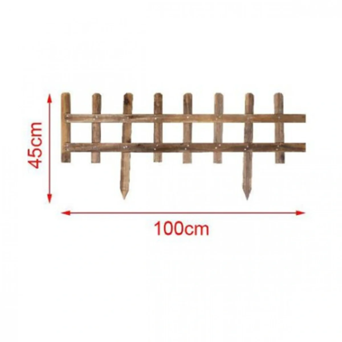 45x100cm Ξύλινη Μπορντούρα Γκαζόν