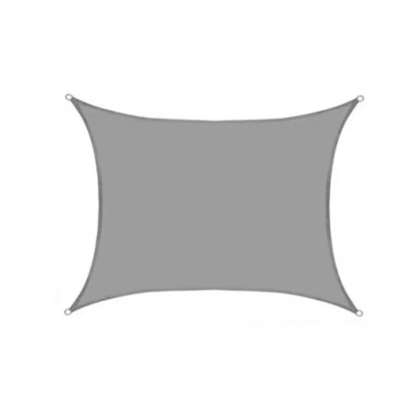 300x300cm Τετράγωνη Αδιάβροχη Πολυεστερική Τέντα - Γκρι