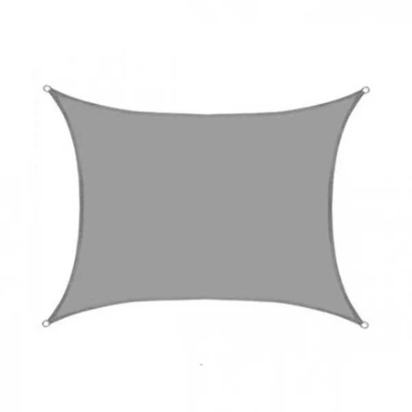 300x500cm Τετράγωνη Αδιάβροχη Πολυεστερική Τέντα - Γκρι