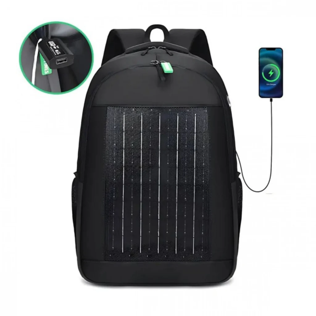 Ηλιακό Σακίδιο Πλάτης Μαύρο GD-1320SL – Solar Backpack
