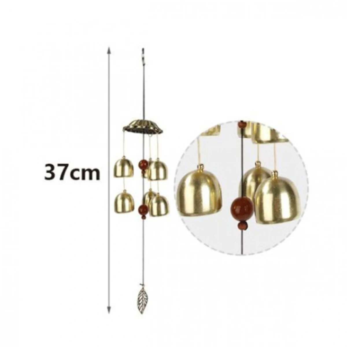 37cm Μελωδός - Κινέζικο Μεταλλικό Κουδούνι Αέρα - Feng Shui Wind Bell