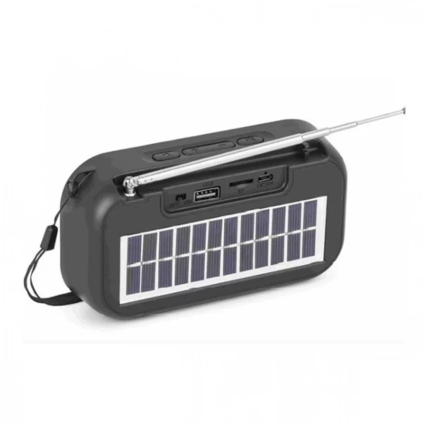 Ηλιακό Φορητό Ηχείο 5w Bluetooth με Ψηφιακό Ραδιόφωνο AM-FM, με Ηλιακό Πάνελ F66S