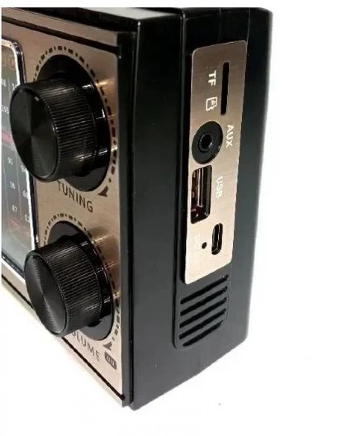 Ηλιακό Φορητό Ηχείο Bluetooth με Αναλογικό Ραδιόφωνο AM-FM-SW, με Ηλιακό Πάνελ και Μικρόφωνο για Καραόκε M-538BT-S