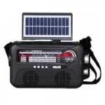 MK-192 Ηλιακό Φορητό Ηχείο Bluetooth με Αναλογικό Ραδιόφωνο AM-FM-SW, με Ηλιακό Πάνελ