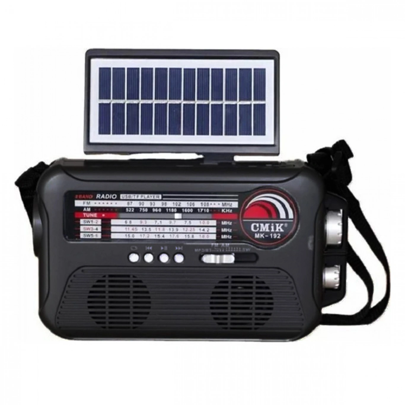 MK-192 Ηλιακό Φορητό Ηχείο Bluetooth με Αναλογικό Ραδιόφωνο AM-FM-SW, με Ηλιακό Πάνελ MK-192 Ηλιακό Φορητό Ηχείο Bluetooth με Αναλογικό Ραδιόφωνο AM-FM-SW, με Ηλιακό Πάνελ