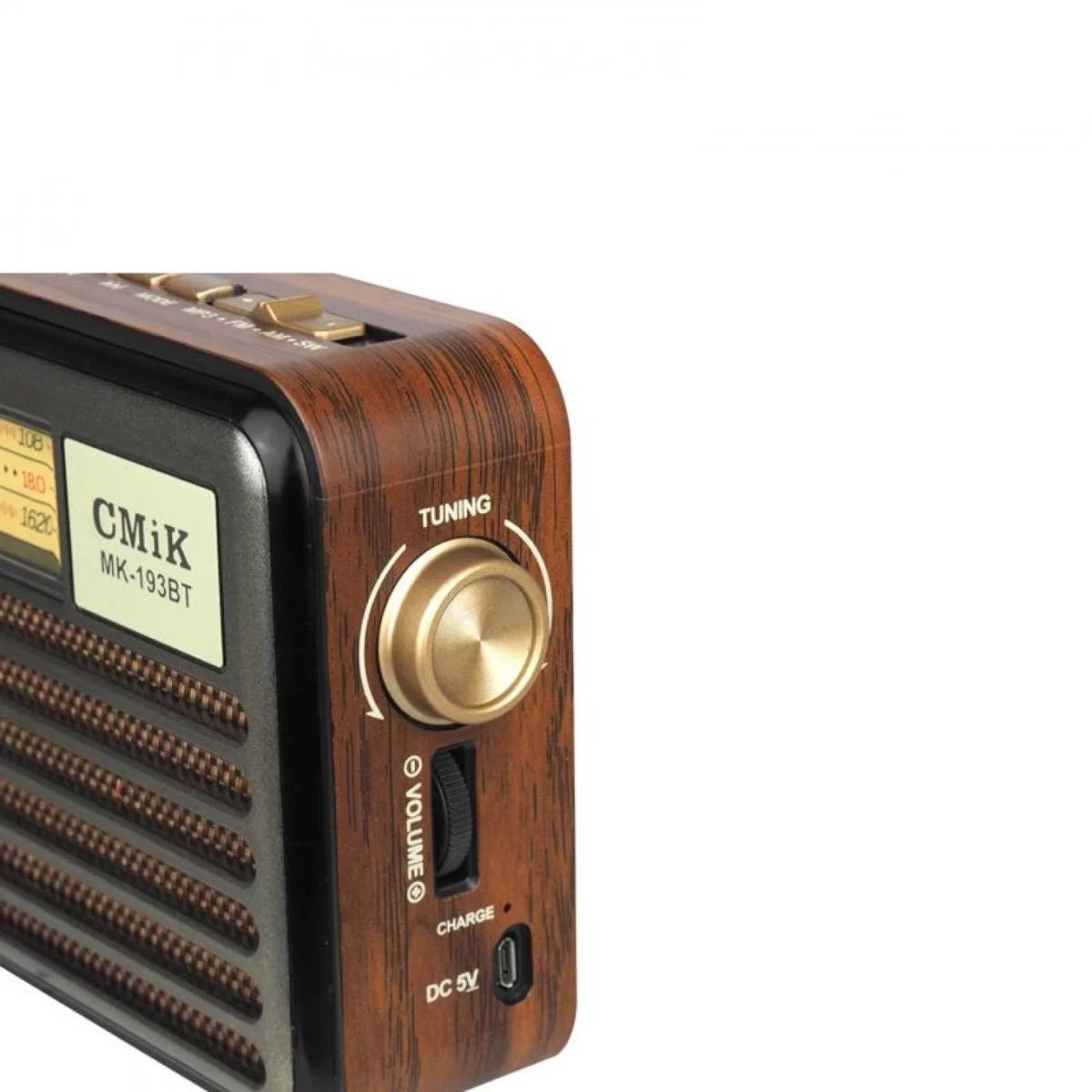 MK-193BT Ηλιακό Φορητό Ηχείο Bluetooth με Αναλογικό Ραδιόφωνο AM-FM-SW, με Ηλιακό Πάνελ και Φωτιστικο Led Usb