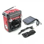 PX-299BTS Ηλιακό Φορητό Ηχείο Bluetooth με Αναλογικό Ραδιόφωνο AM-FM-SW, με Ηλιακό Πάνελ και Φακό