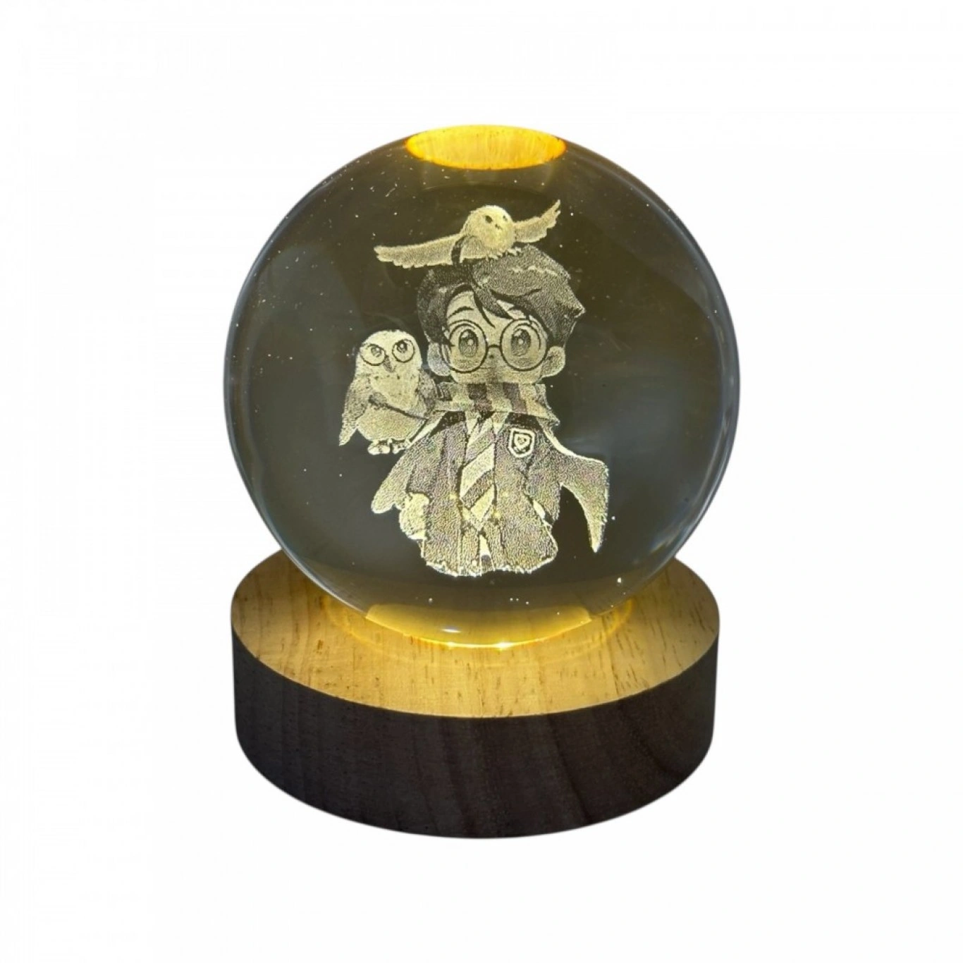 Harry Potter Φωτιστικό Κρυστάλλινη Σφαίρα 8cm Χαραγμένη Εσωτερικά με Λέιζερ Harry Potter Φωτιστικό Κρυστάλλινη Σφαίρα 8cm Χαραγμένη Εσωτερικά με Λέιζερ