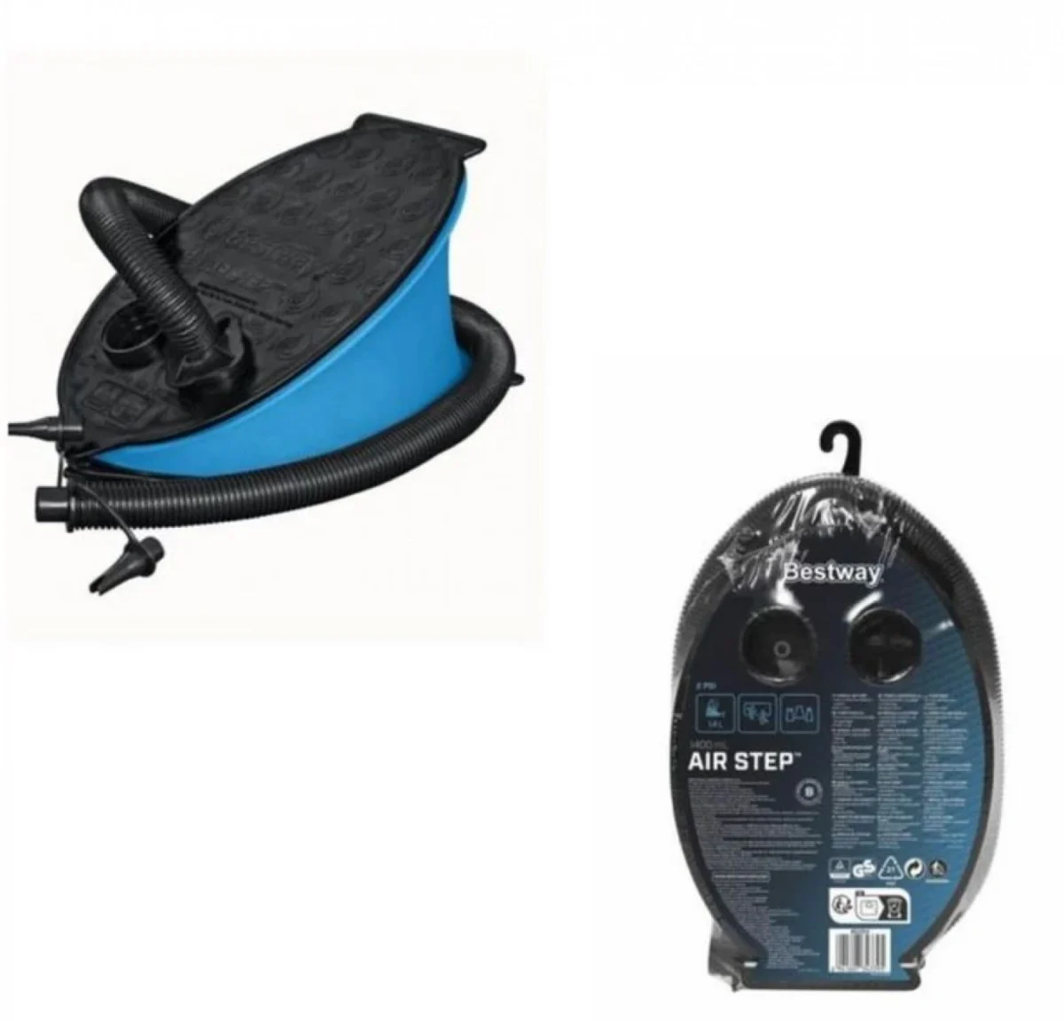 28×19cm Φορητή Τρόμπα Ποδιού με 3 Βαλβίδες Bestway - Mini Foot Pump