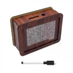 Ξύλινο Ταμιευτήριο Κουμπαράς με Ειδικό Μαρκαδόρο Σημειώσεων 17x12.5x6.5 cm