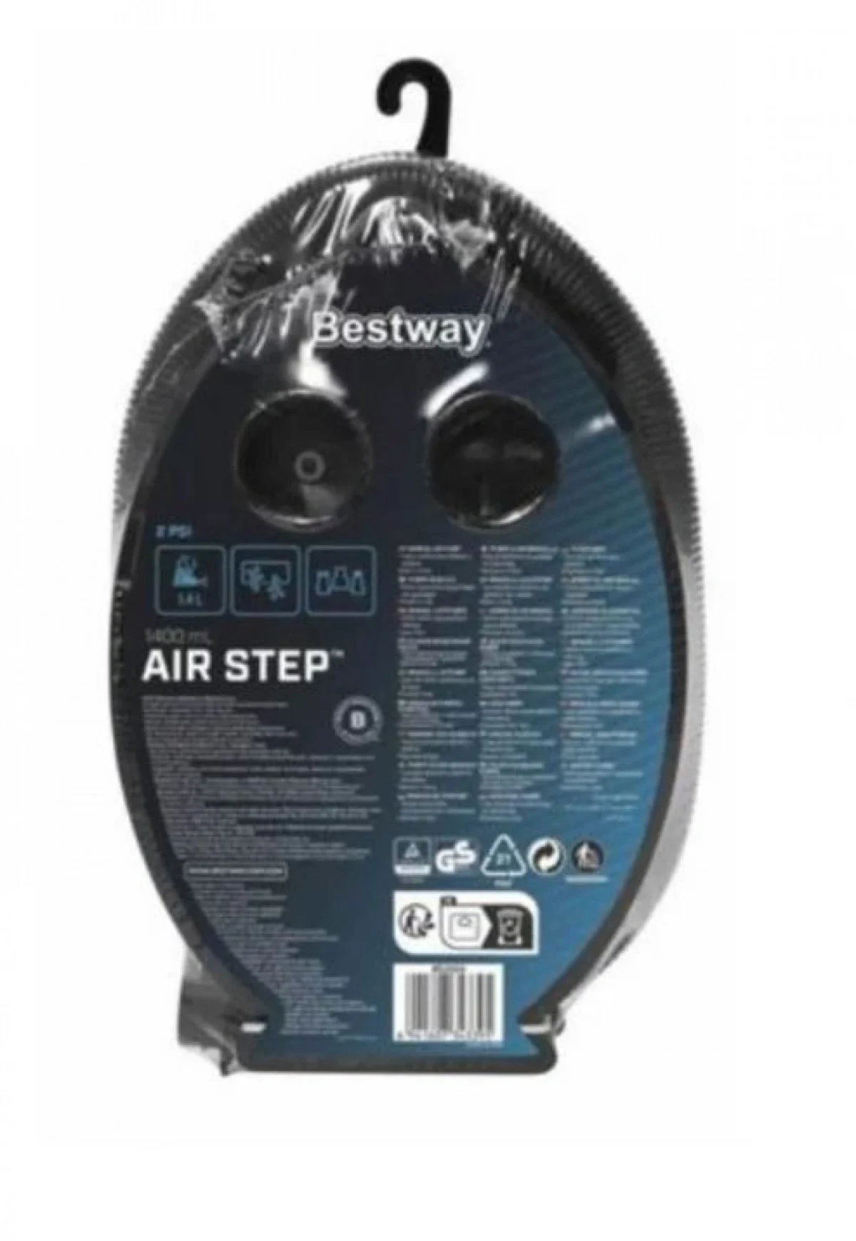 28×19cm Φορητή Τρόμπα Ποδιού με 3 Βαλβίδες Bestway - Mini Foot Pump