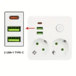 Πολύπριζο Σούκο με 2 Θύρες USB-A και 1 Θύρα USB-C 2500W