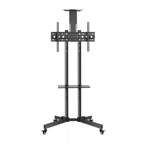 Επιδαπέδια Τροχήλατη Βάση Τηλεόρασης 32" – 65" με Ράφι για Laptop