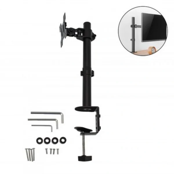 Βάση Μόνιτορ Γραφείου από 15″ έως 30″ με Βραχίονα & Ρυθμιζόμενο Υψος