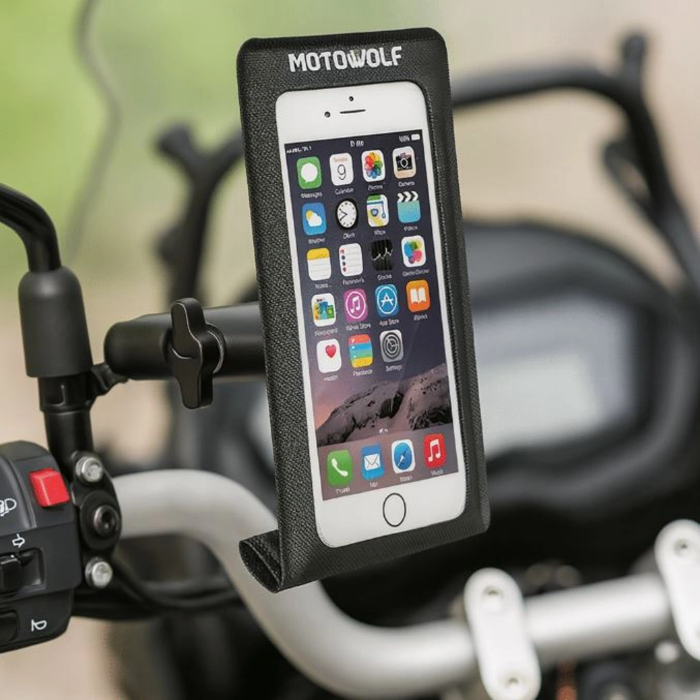 Αδιάβροχη Βάση Κινητού έως 6.3" Motowolf® MDL2818 με Βάση για Τιμόνι Μοτοσυκλέτας Αδιάβροχη Βάση Κινητού έως 6.3" Motowolf® MDL2818 με Βάση για Τιμόνι Μοτοσυκλέτας