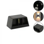 Επιτοίχιο Ηλιακό Φωτιστικό 5.5W 300lm Θερμό Λευκό με Φωτοκύτταρο IP65 12.8x8.2x6.6εκ.