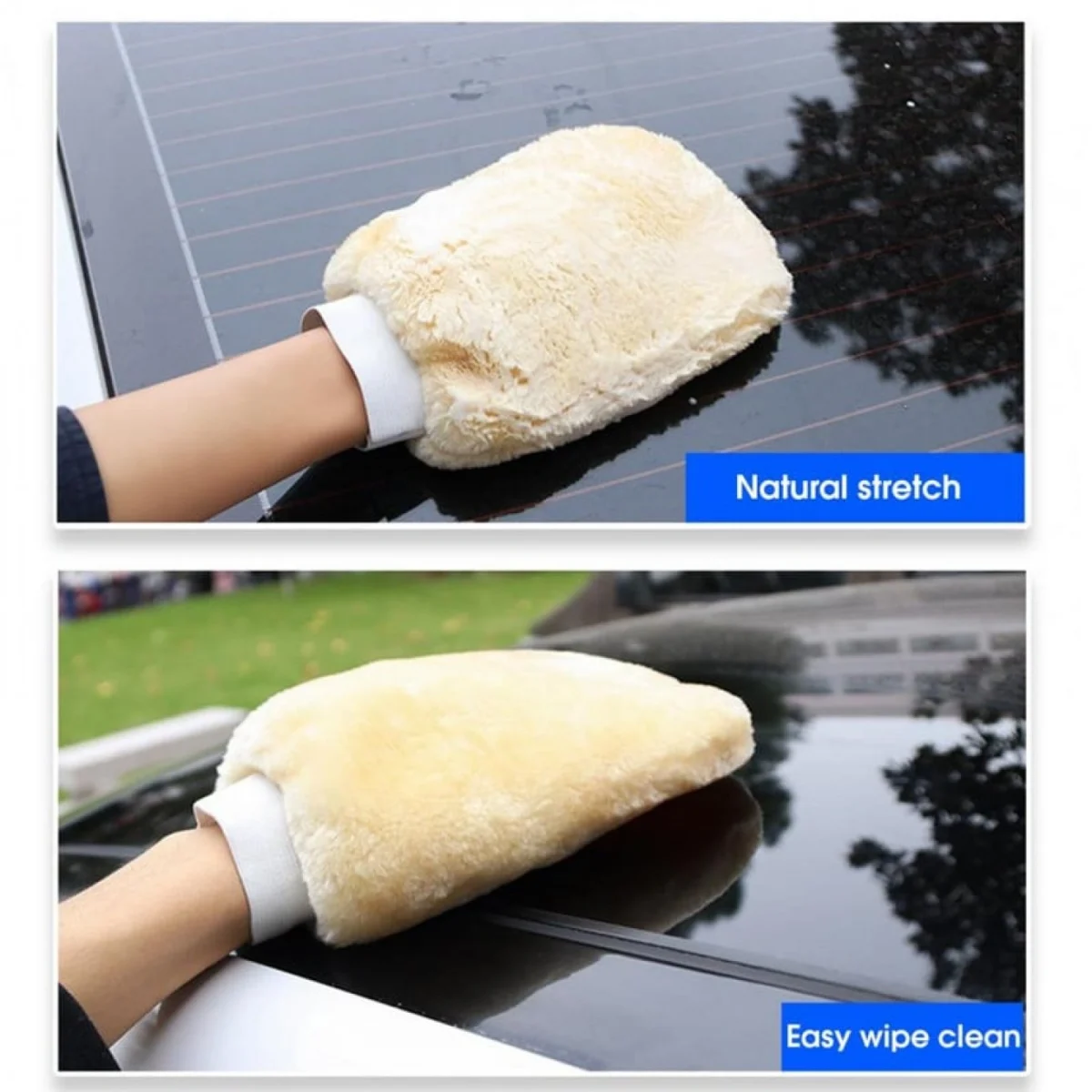18x24cm Γάντι Καθαρισμού Αυτοκινήτου Μπεζ