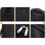 63x40x21 Αδιάβροχο Σακίδιο Πλάτης Μαύρο 7316