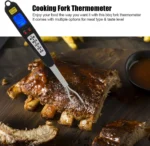 Ψηφιακό Θερμόμετρο Τροφίμων-BBQ με Διπλή Ακίδα και Οθόνη LED για Μαγείρεμα & Ψήσιμο