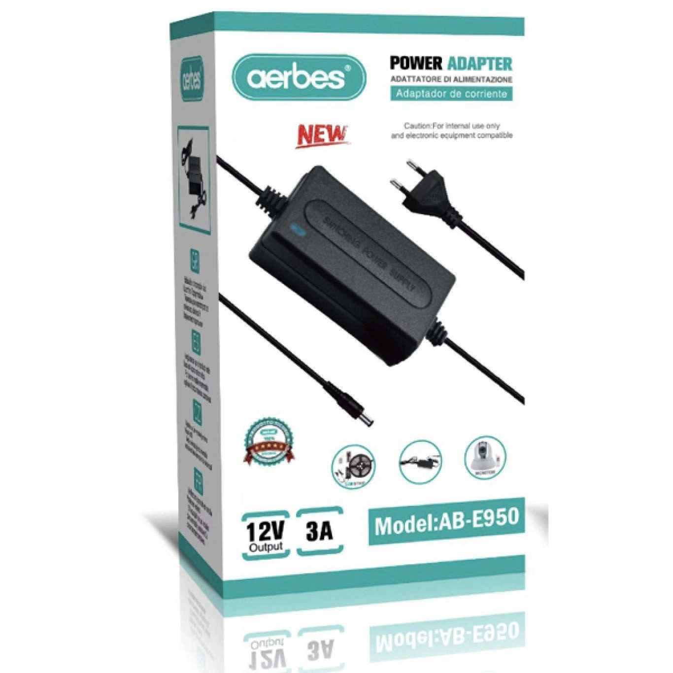 Universal Τροφοδοτικό Ρεύματος AC/DC 3A-12V AB-E950 Universal Τροφοδοτικό Ρεύματος AC/DC 3A-12V AB-E950